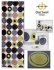Circle game 100% cotton shower curtains and coordinated towels